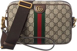 Gucci Ophidia Small Gg Supreme Canvas & Leather Crossbody