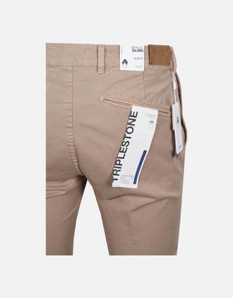 Brax Mens Brax Silvio Slim Chino Stone - Cream - Size: 40