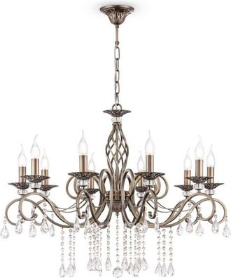 Maytoni Grace Ara&ntilde;a Lat&oacute;n Y Cristal, 10 Luces, E14