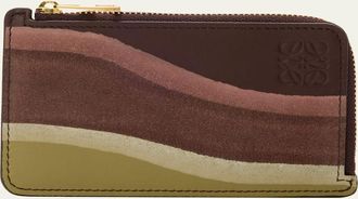 Loewe Landscape Card Holder in Calfskin Leather