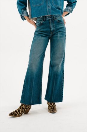 ASKK NY Mercer High Rise Wide Leg Jean In Gunnison