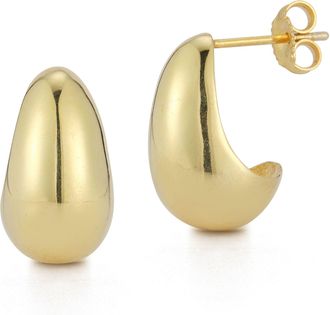 Glaze Jewelry Sterling Silver Polished Dome Earrings