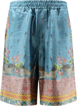 Pierre-Louis Mascia Aloe Shorts - Dames - Korte Broeken - Blauw - M - Korte Broeken