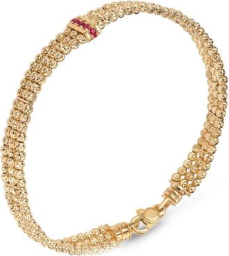 Officina Bernardi 18kt yellow gold Moon ruby bracelet - women - 18kt Yellow Gold/Ruby - 20