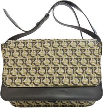 Ferragamo Pre-owned Cross Body Bags, female, Beige, Size: ONE SIZE Pre-owned Plastic shoulder-bags