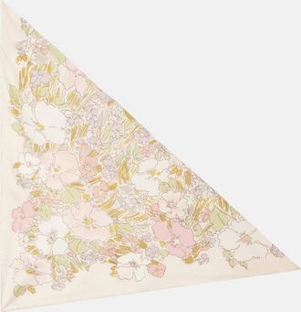 Calvin Klein Lorelai floral silk scarf