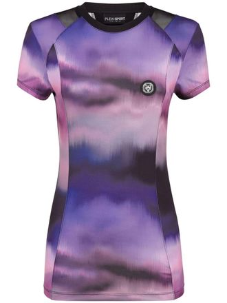 Plein Sport T-shirt con fantasia tie dye - Viola