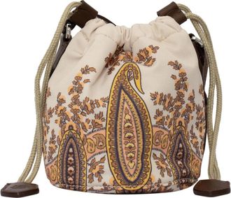 Etro Paisley Bucket Bag - Dames - Schoudertassen - Beige - ONE Size - Polyester - Tassen