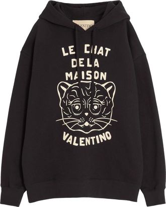 Valentino Chat De La Maison Patch Hoodie