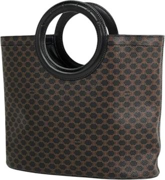 Celine Pre-owned Handbags, female, Brown, Size: ONE SIZE Pre-owned Vintage Canvas Handbag