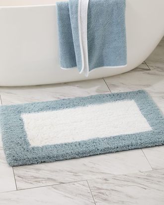 Graccioza Bicolor Bath Rug, 39 x 24