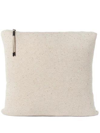 Brunello Cucinelli Gebreid kussen - Beige