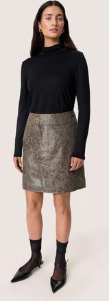 Soaked In Luxury Leren rok SLIsabeau A-shape black