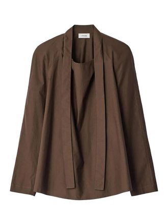 Christophe Lemaire Ascot Blouse Truffle