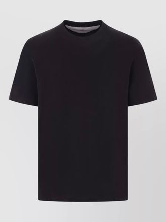 Brunello Cucinelli cotton t shirt ribbed neck short sleeves