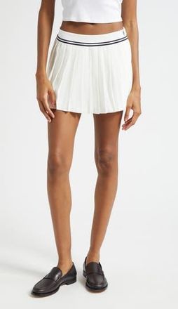 Sporty & Rich Abigail Logo Detail Miniskirt in White at Nordstrom Rack, Size X-Large