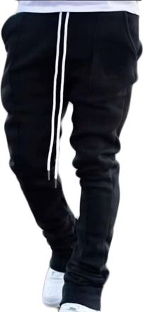 Generic Men Y2K Flared Sweatpants Lightweight Tracksuit Bottoms Wide Leg Trousers Trendy Solid Color Elastic Waist Drawstring Pants with Pockets Comfortable G