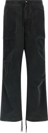 Entire studios Black Cotton Cargo Mens Pants