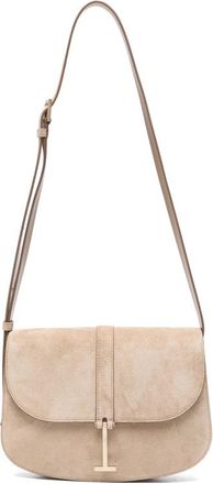 Tom Ford Small Kara T-bar Suede Crossbody Bag
