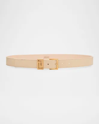 Versace Greca Goddess Leather Belt