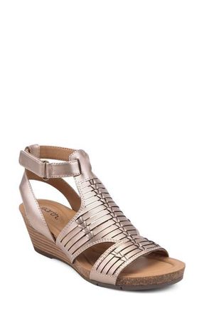 Earth Helodie Wedge Sandal in Pewter at Nordstrom, Size 8.5