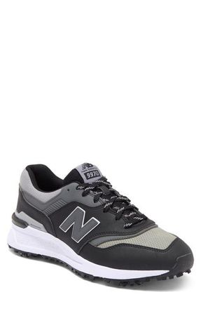 New Balance 997 Waterproof Golf Shoe in Black at Nordstrom, Size 10.5