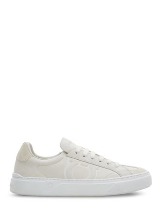 Ferragamo Low-Top Sneakers with Minimalist Design and Embossed Details