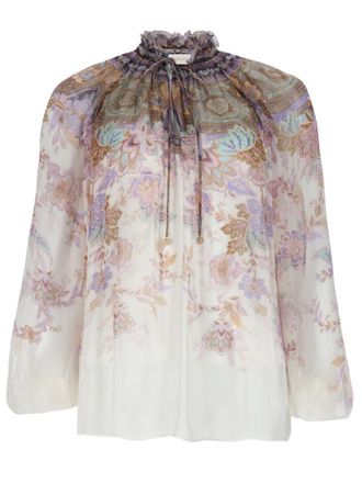 Zimmermann Beige Regular Printed Shirt