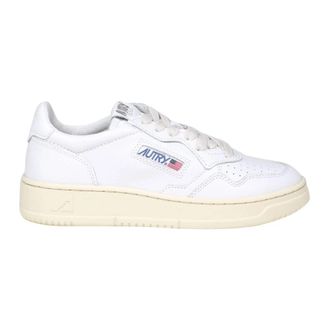 Autry Medalist Low Sneakers - Heren - Sneakers - Wit - 44 EU - Katoen - Schoenen