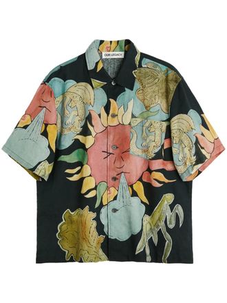 Our Legacy Camicia con stampa grafica - Nero