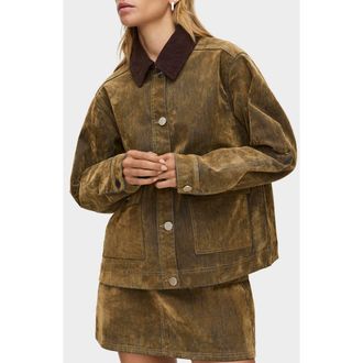 Aligne Bark Denim Jacket in Sand at Nordstrom Rack, Size Large