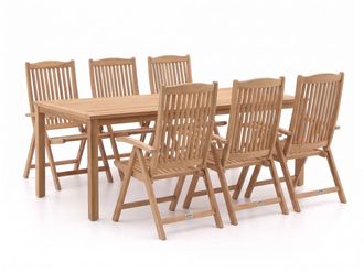 Sunyard Furniture Sunyard Veronica/Liverpool 210cm dining tuinset 7-delig verstelbaar