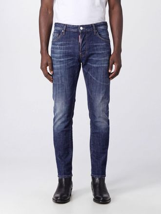 Dsquared2 Jeans Skater skinny fit in denim stretch con effetto usurato