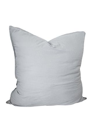 Anaya with Love Stonewashed Cotton Percale Pillow with Down Alternative Insert in Euro Pebble Grey at Nordstrom, Size 26X26