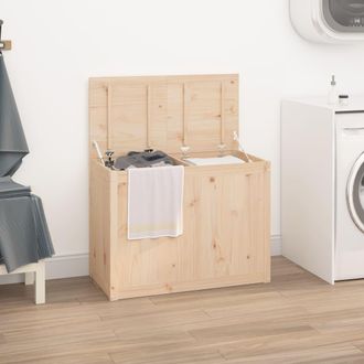 vidaXL Ba&uacute;l Para La Colada Madera Maciza De Pino 88,5x44x66 Cm Vidaxl