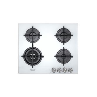 DeLonghi Placa De Cocina Delonghi Nsl 460 B Blanca Empotrable 60 Cm Gas 4 Fuegos