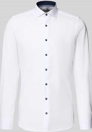 Olymp Level 5 Body Fit Business-Hemd aus Baumwolle mit Kentkragen in Weiss, Gr&ouml;&szlig;e 43