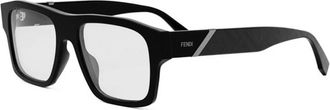 Fendi Authentieke Diagonale Brillen- Premium Kwaliteit - unisex - Brillen - Zwart - 53 MM - Accessoires
