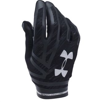 Under Armour Mens Spotlight Pro Football Gloves - Plus In Black