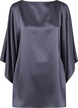 Lanvin Boho Chic Kaftan Top - Dames - Blouses - Blauw - L - Overhemden