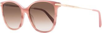 Longchamp Womens Square Sunglasses LO660S 606 Rose Marble 54mm