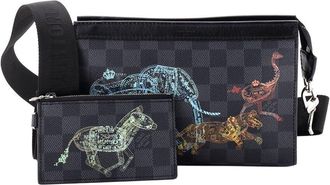 Louis Vuitton Gaston Wearable Wallet Limited Edition Wild Animals Damier Graphite (Authentic Pre-Loved)