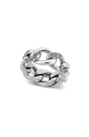 Samuel B. Sterling Silver White Topaz Chain Link Ring at Nordstrom Rack, Size 10