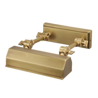 Netlighting Chawton 1 Light Small Picture Wall Light Brass E14 in Yellow