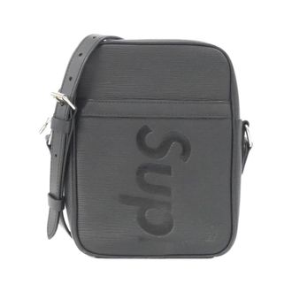 Louis Vuitton Black Leather Shoulder Bag (Pre-Owned)