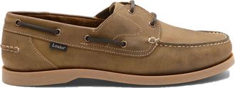 Loake Mens PADSTOW BOAT SHOE BROWN NUBUCK Cotton - Size UK 10