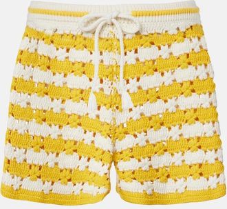The Upside Shorts Goldie Malik de croch&eacute; de algod&oacute;n