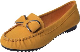 Generic Loafer Womens Low Shoes, Plain Slip-On Shoes with Bow, Flat Summer Slippers, Fashionable Breathable Work Shoes for Bride, Office Shoes, Lace Shoes, Ba