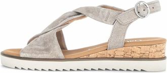 Gabor Sandalen - Dames - Schoenen - Grijs - Maat: 39 EU Leer