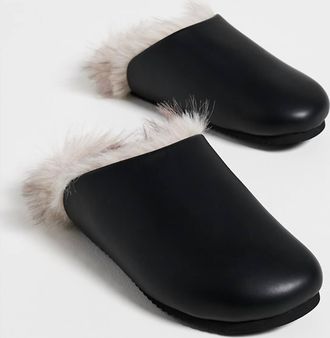 Roam Womens Luxe Mule Clog In Black
